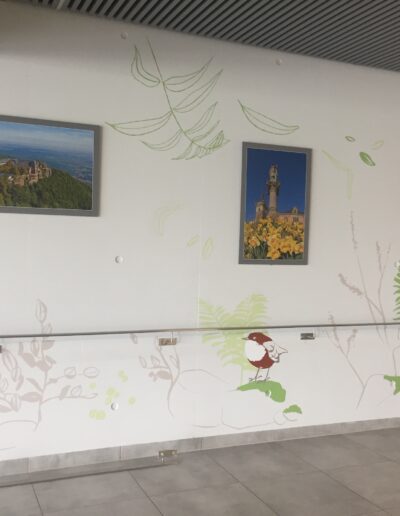 Extrait d'un projet de décoration murale : Obernai